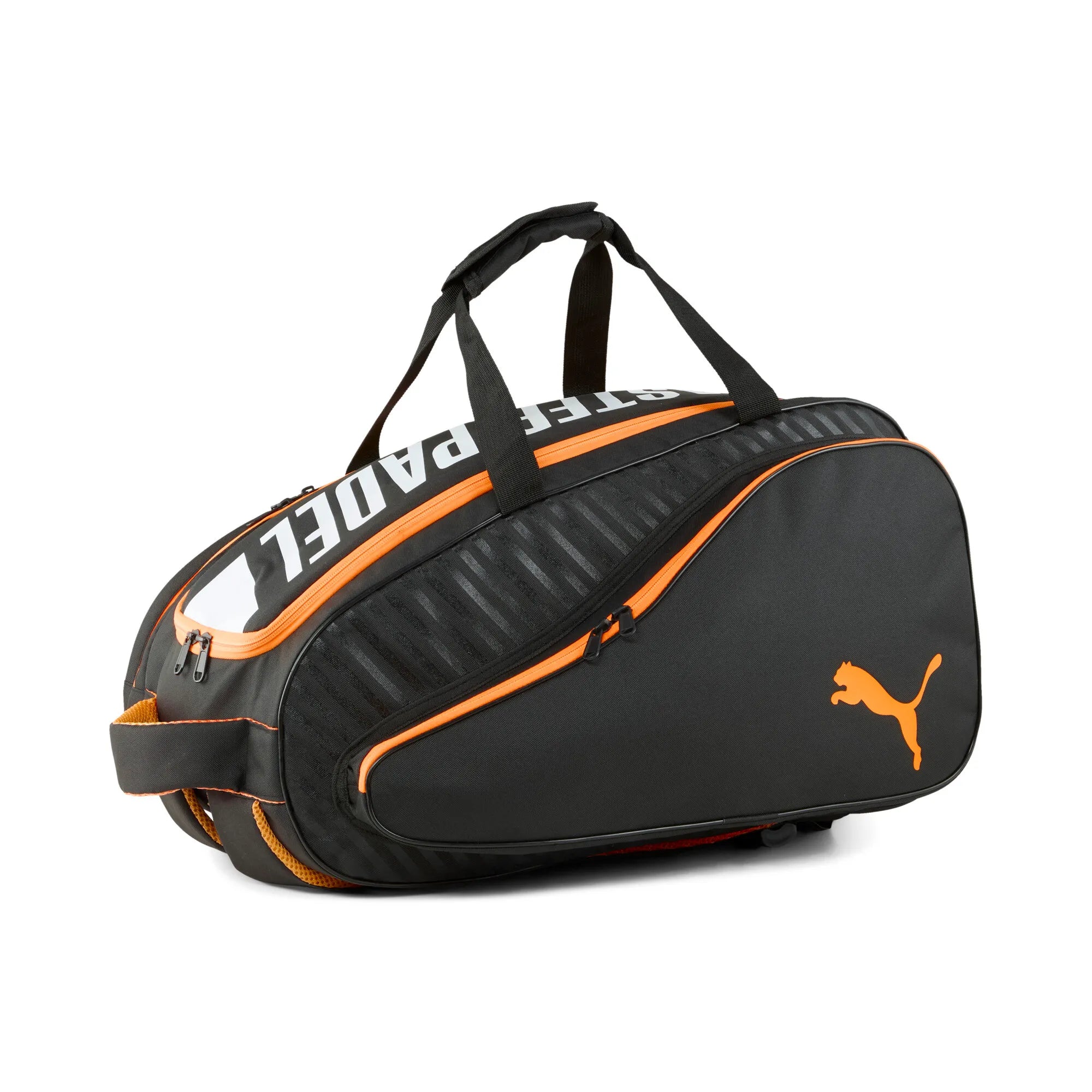 Puma NOVA ELITE Padel Bag: Black/White Two-Racket Functional Backpack