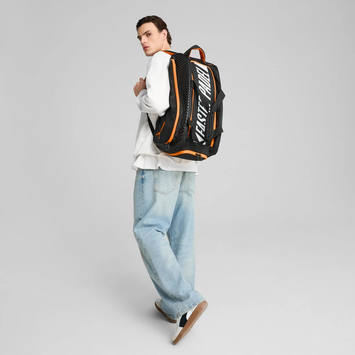 Puma NOVA ELITE Small Black Padel Bag Dual Racket Backpack