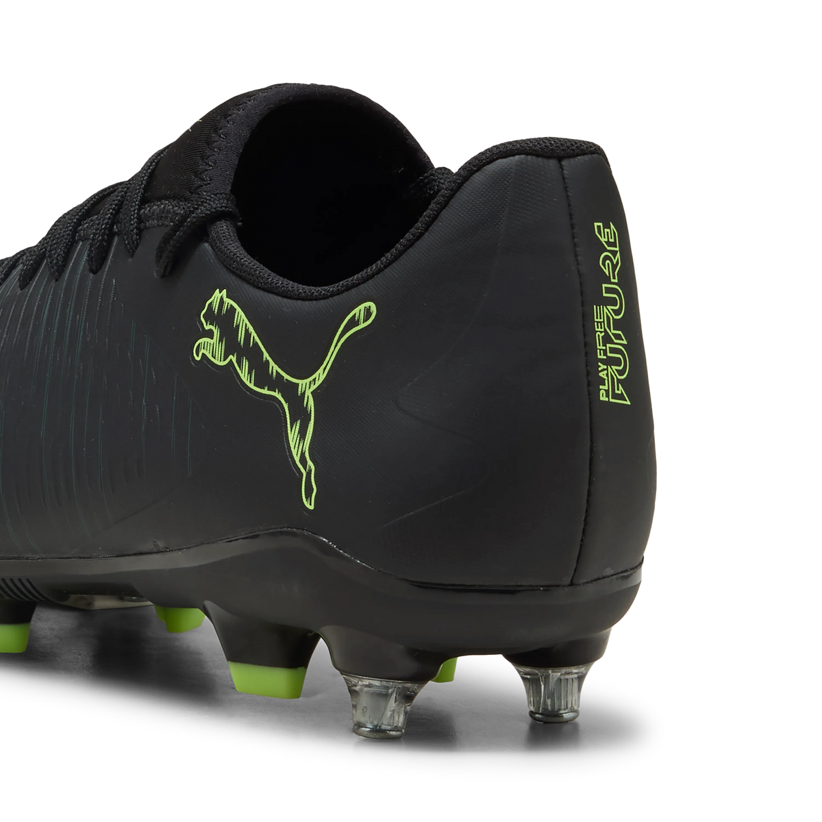 Puma Future 8 Play MxSG Black-Fizzy Light-Green Men&#39;s Soccer Cleats Soft Ground Power