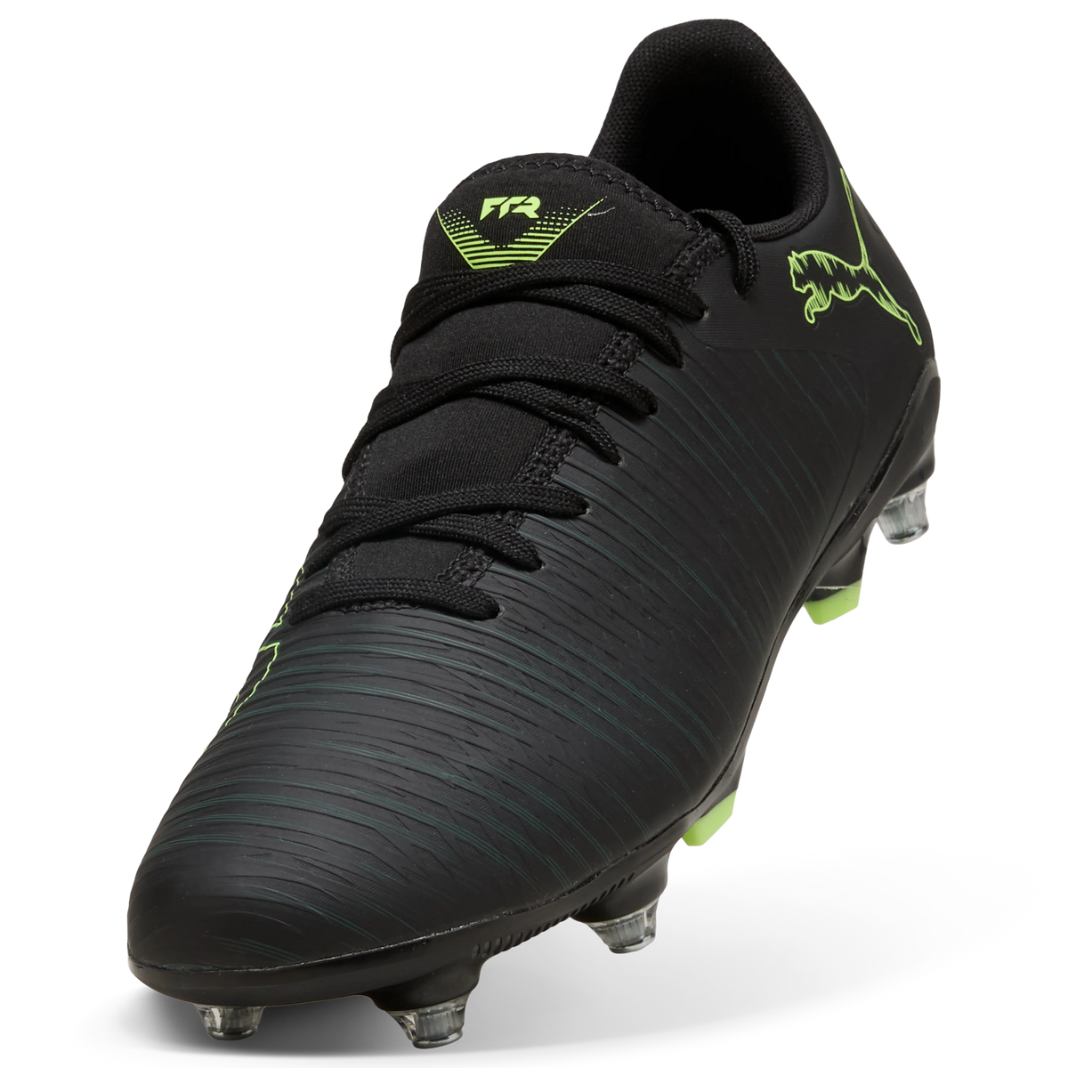 Puma Future 8 Play MxSG Black-Fizzy Light-Green Men&#39;s Soccer Cleats Soft Ground Power