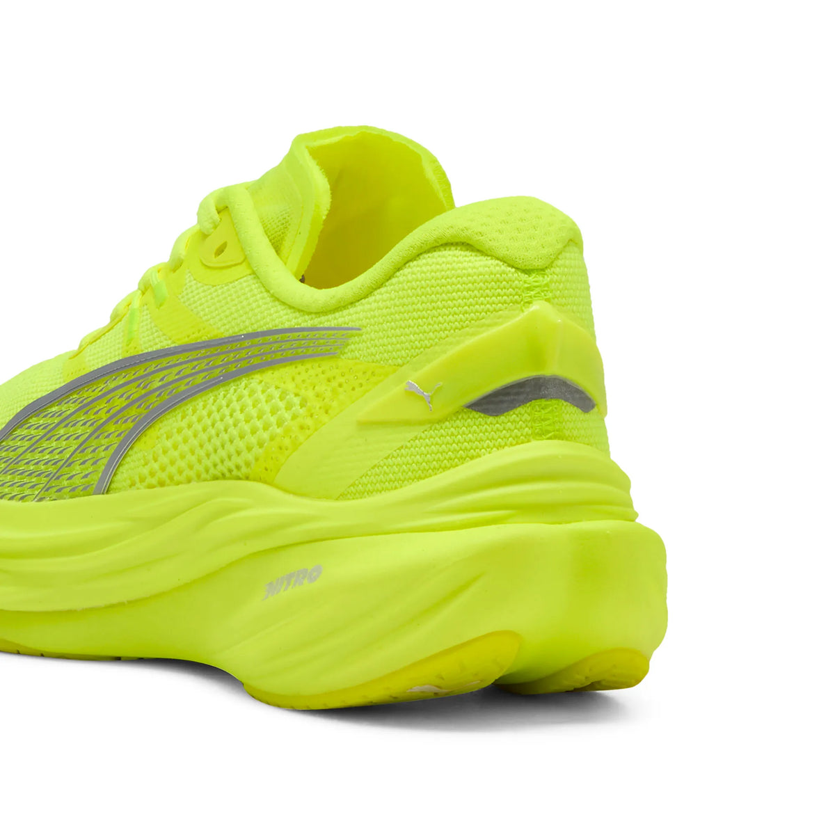 Puma Deviate NITRO 3 Women&#39;s Responsive Running Shoes Yellow Alert Silver Performance