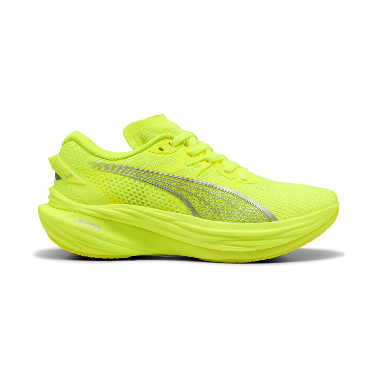 Puma Deviate NITRO 3 Women&#39;s Responsive Running Shoes Yellow Alert Silver Performance