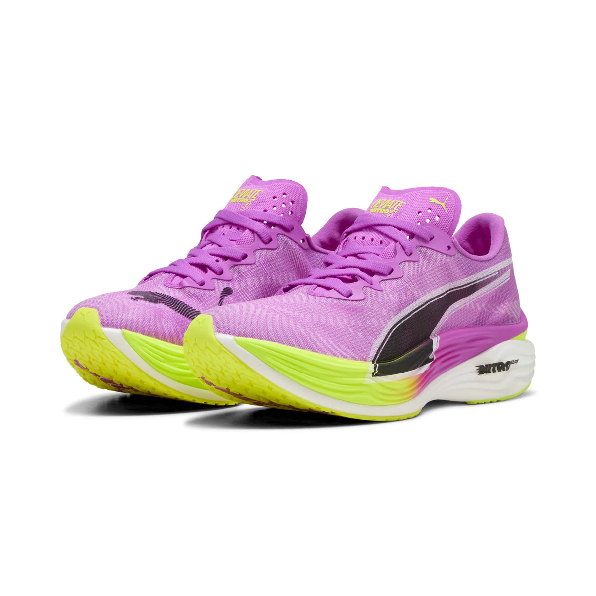 Puma Deviate NITRO Elite 3 Women&#39;s Pure Magenta Yellow Alert Performance Running Shoe