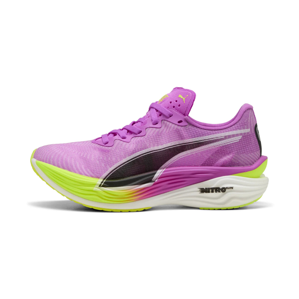 Puma Deviate NITRO Elite 3 Women&#39;s Pure Magenta Yellow Alert Performance Running Shoe