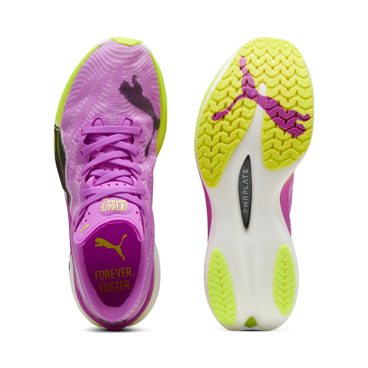 Puma Deviate NITRO Elite 3 Women&#39;s Pure Magenta Yellow Alert Performance Running Shoe