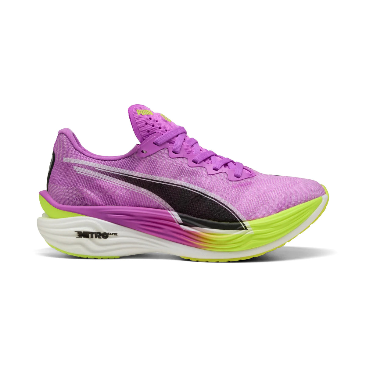 Puma Deviate NITRO Elite 3 Women&#39;s Pure Magenta Yellow Alert Performance Running Shoe