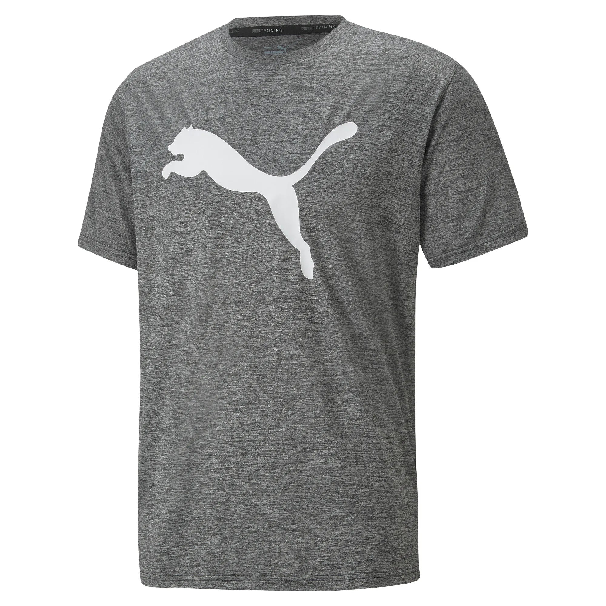 Puma Men's DryCELL Heather Cat Training Tee - Black Performance Shirt