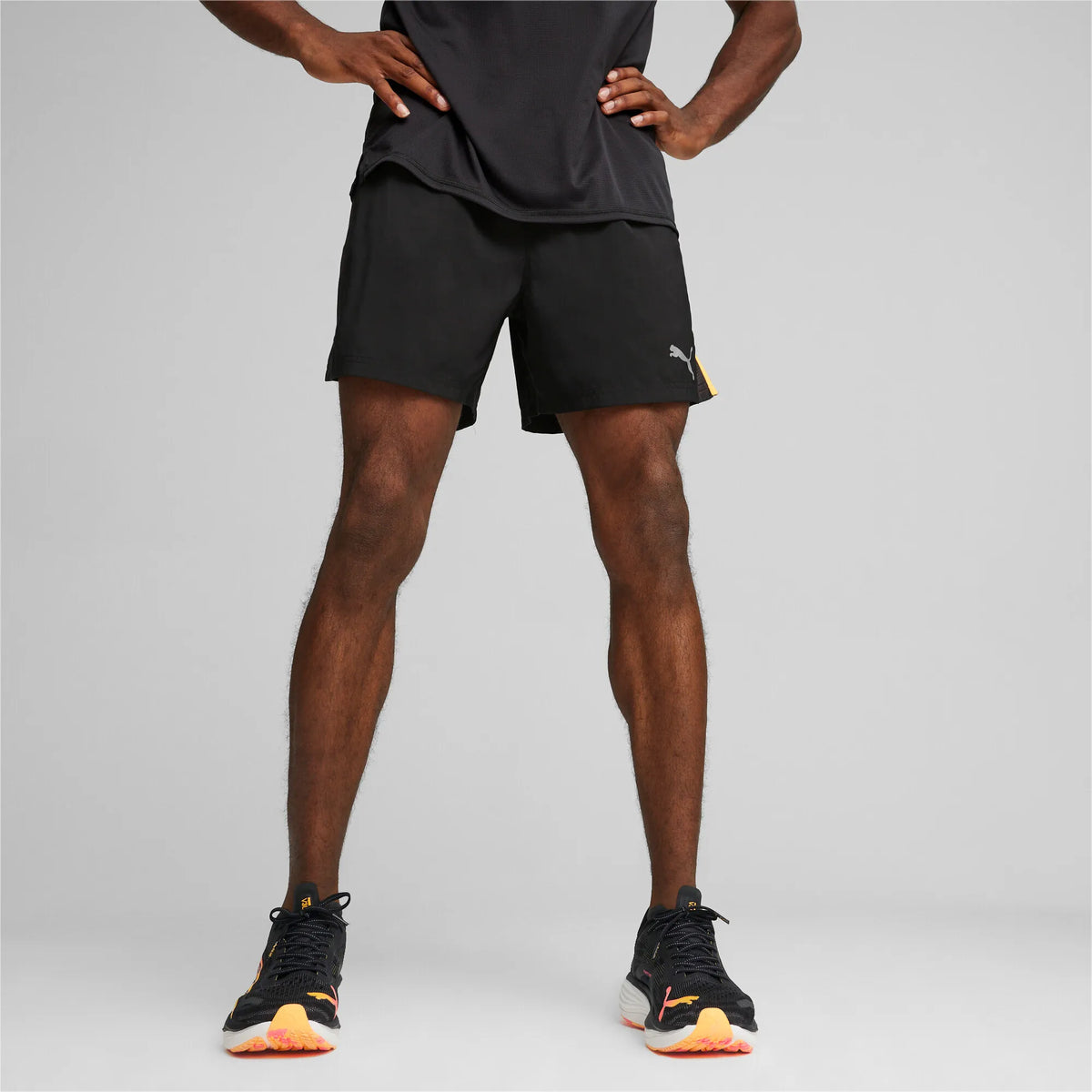 Puma Men&#39;s Favorite Velocity 5-Inch Black Performance Running Shorts