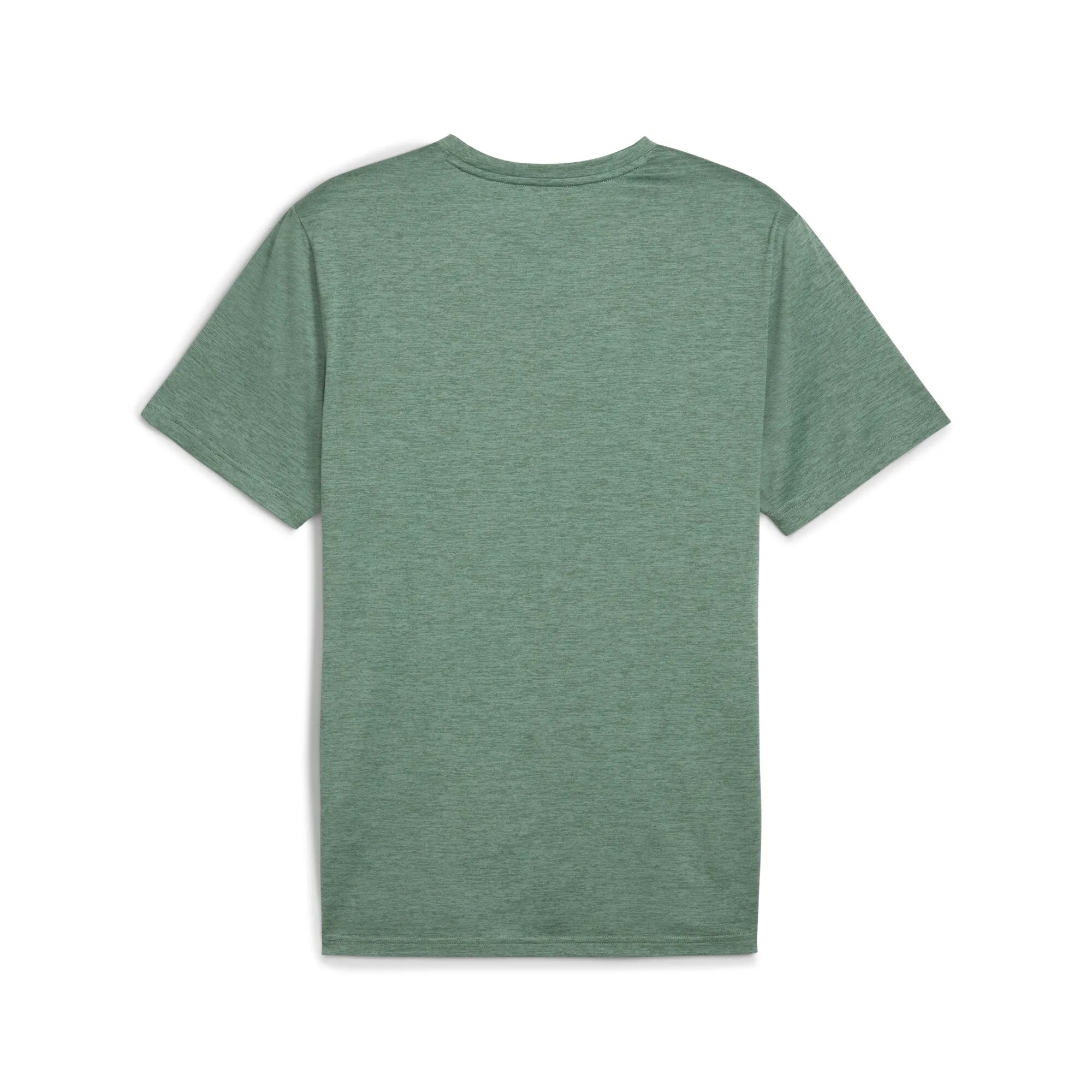 Puma Tad Essential Heather Green Moon Men's Training Tee – Soft, Breathable, Lightweight