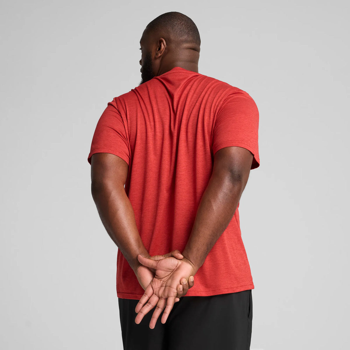 Puma Men&#39;s Essentials Heather Cat Tee: Performance Moisture-Wicking Recycled Training Shirt
