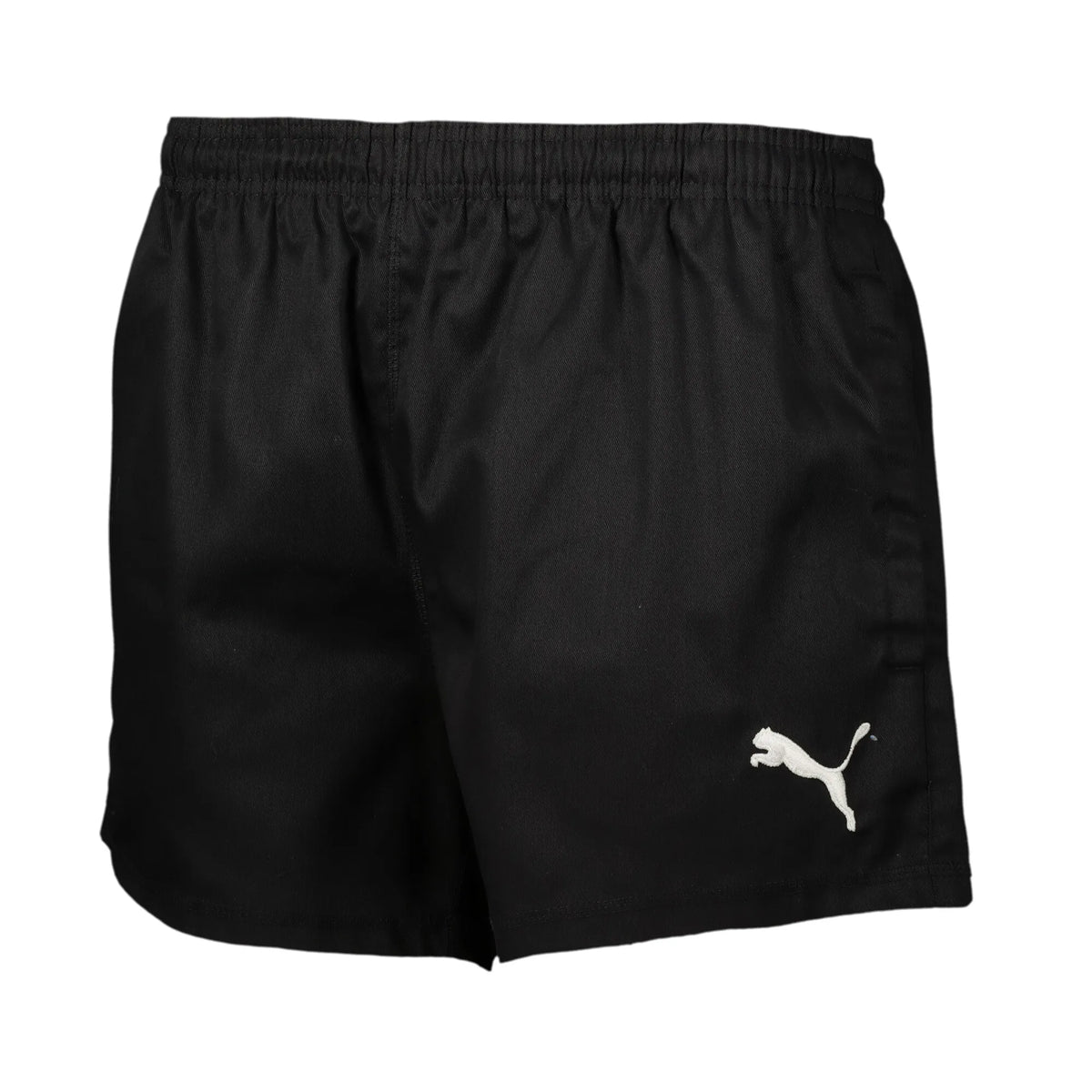 Puma ITevo Power Basic Black Rugby Shorts: Durable, Water-Repellent Performance Gear