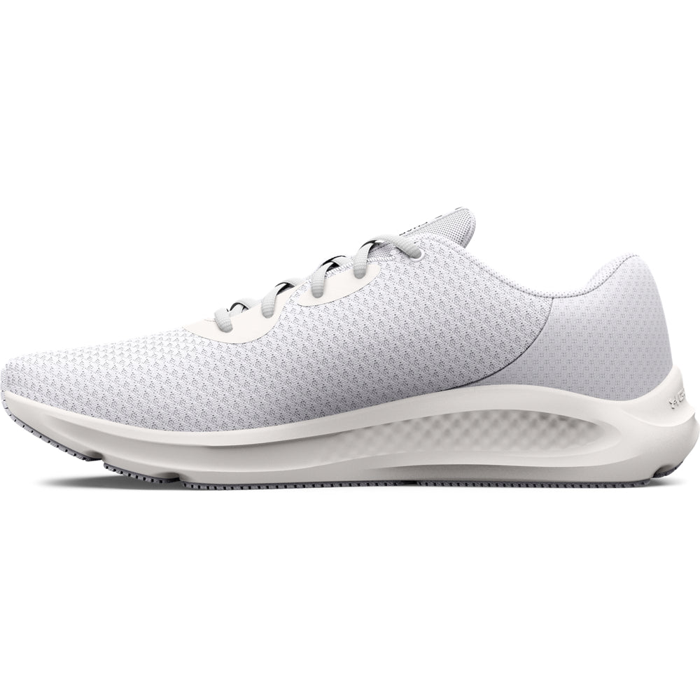 Under Armour Charged Pursuit 3 White Lightweight Breathable Running Shoes