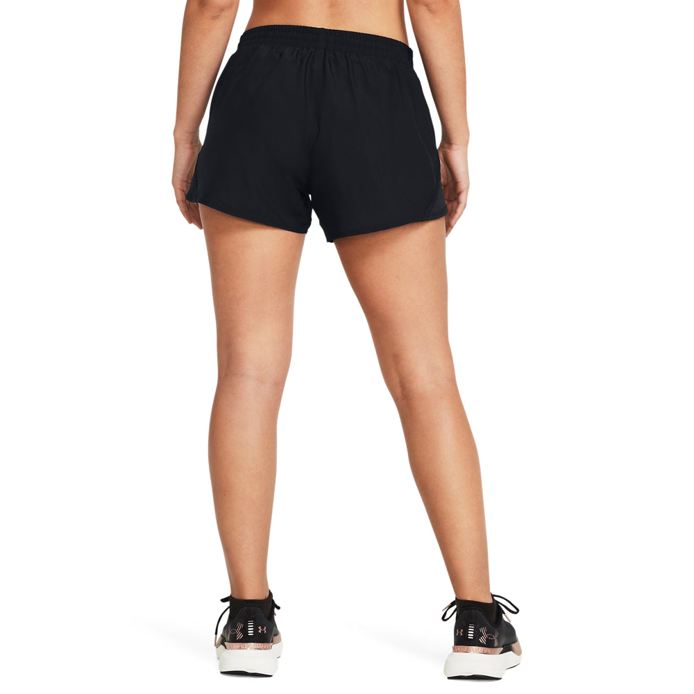 Under Armour Fly-By 3-Inch Women's Running Shorts Black Lightweight Breathable