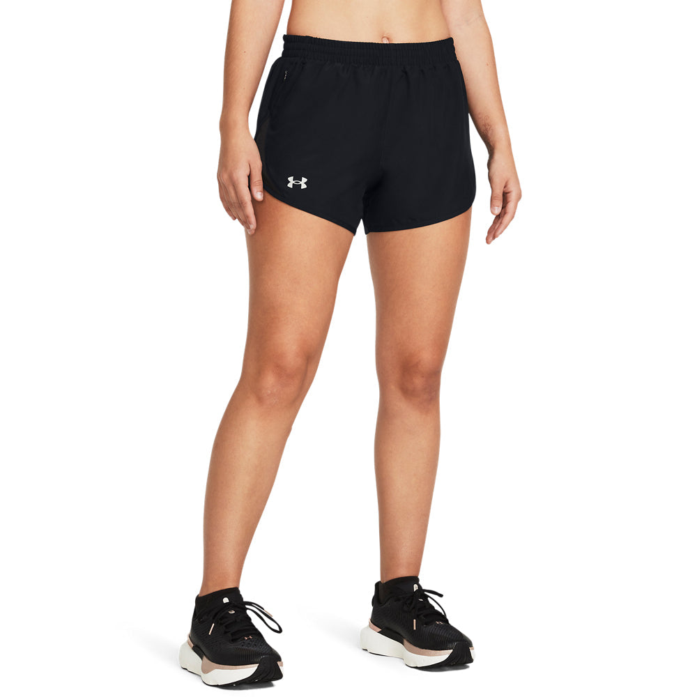 Under Armour Fly-By 3-Inch Women's Running Shorts Black Lightweight Breathable
