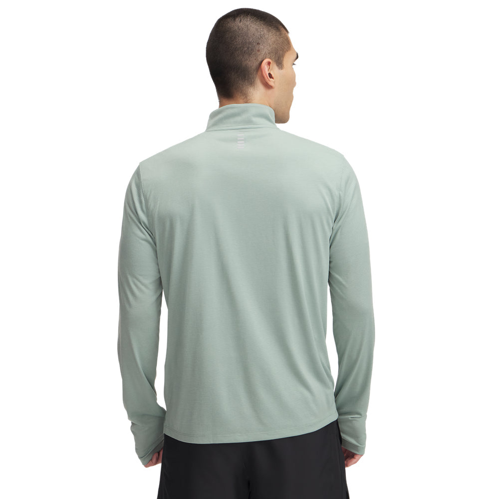 Under Armour Men&#39;s Launch ¼ Zip Performance Running Top Silica Green